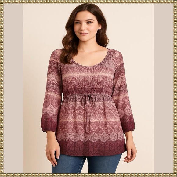 Liz Wear Boho Tunic Long Sleeve XXL - Picture 1 of 13